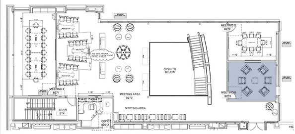 lounge floorplan area